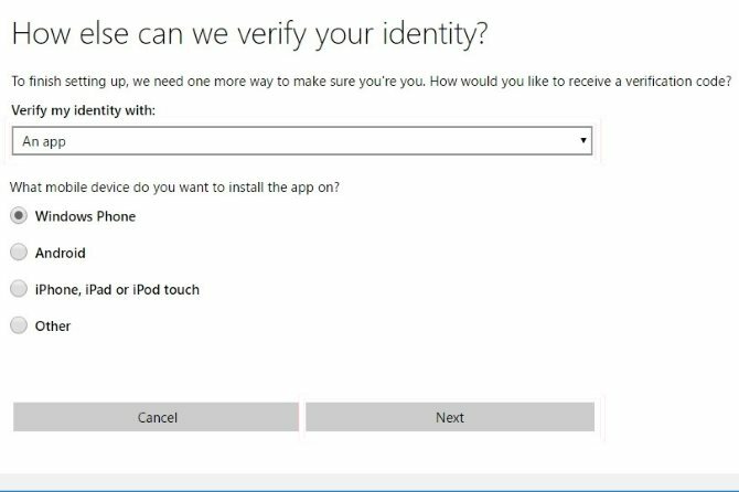 Abilita autenticazione a due fattori: verifica l'account microsoft