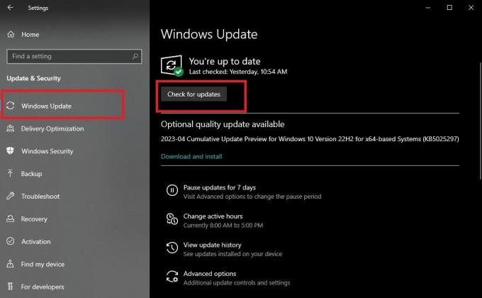 Windows Update e verifica aggiornamenti