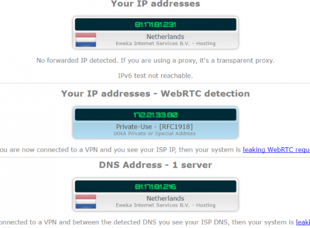 Approfondimento: IPVanish - VPN flessibile e affidabile per ogni dispositivo muo ha promosso ipvanish windows ipleak1