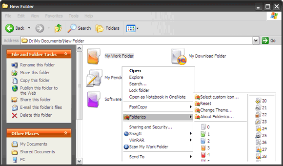 folderico - freeware per il cambio icone