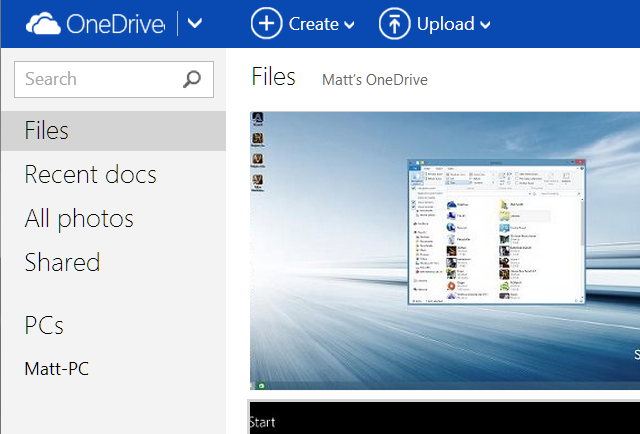 Questa è una schermata di uno dei migliori programmi Windows chiamati OneDrive