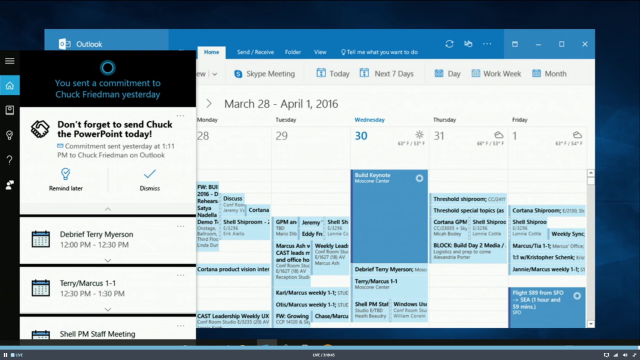 Outlook Cortana