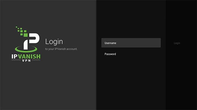 login ipvanish