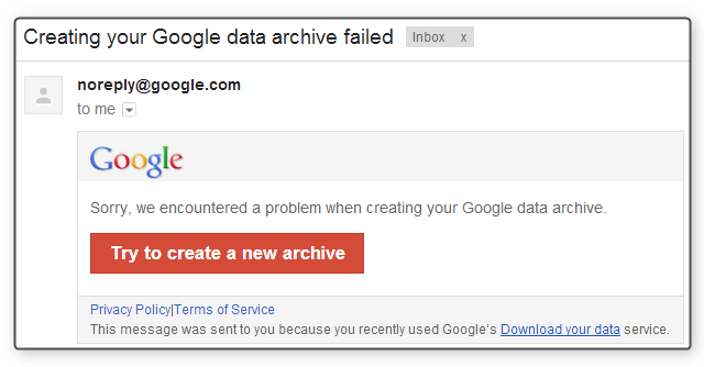 google-da portar via-error-mail