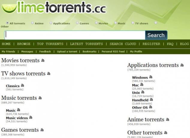 limetorrents motore di ricerca torrent