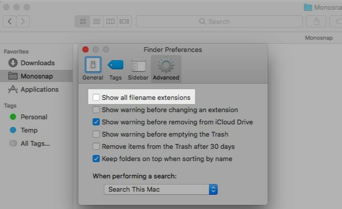 nascondere-file-extensions-mac