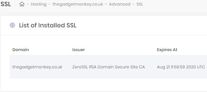 Installa il certificato SSL sul tuo server