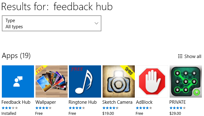 archivio hub di feedback