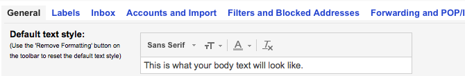 -Text-style gmail