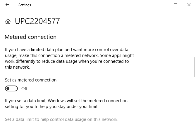 Come impostare una connessione Wi-Fi o Ethernet misurata su Windows 10 Home.