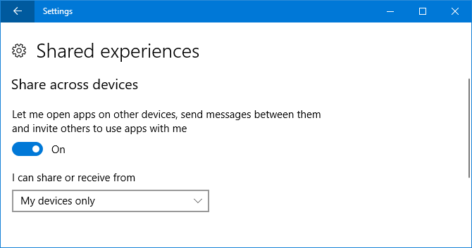 esperienze condivise windows 10
