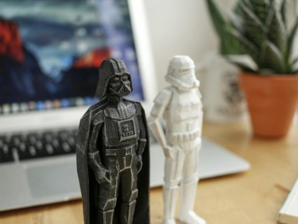 Figure di guerre stellari con stampa 3D puntelli di Darth Vader Stormtrooper