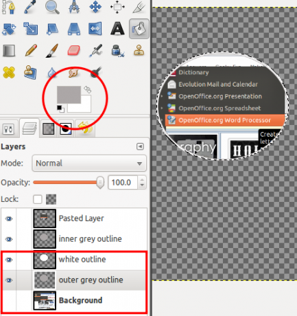 Come creare un semplice effetto ingrandito sugli screenshot in GIMP 9