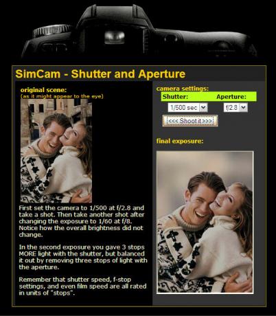 simulatore di fotocamere online