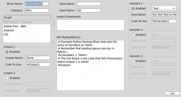 Crea i tuoi programmi con Illumination Software Creator [Giveaway] illum customblock