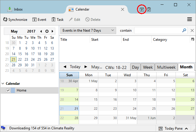 Come integrare Google Calendar in Thunderbird Thunderbird Lightning Calendar 670x450