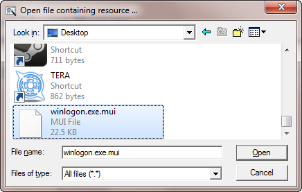 Modifica un file con Resource Hacker