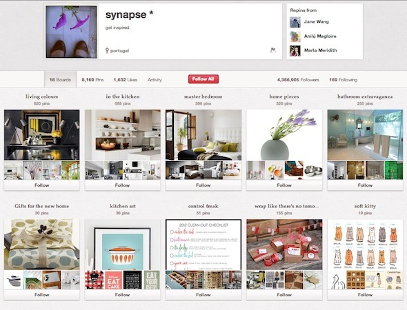 Lasciati andare su Pinterest: 10 utenti che dovresti seguire Synapse