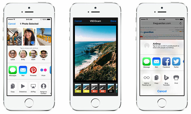 Novità di iOS 8 estensibilità