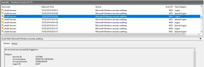 Accesso Sicurezza registro di Windows 10