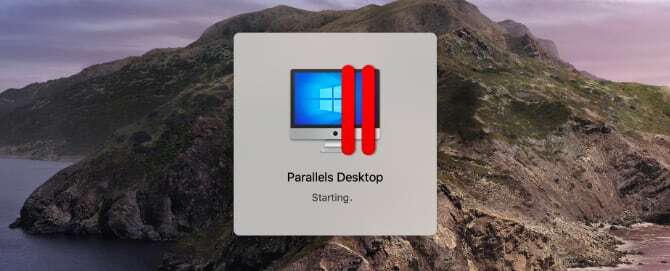 Avvio di Parallels Desktop