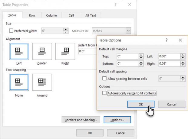 Microsoft Word - Non ridimensionare la tabella