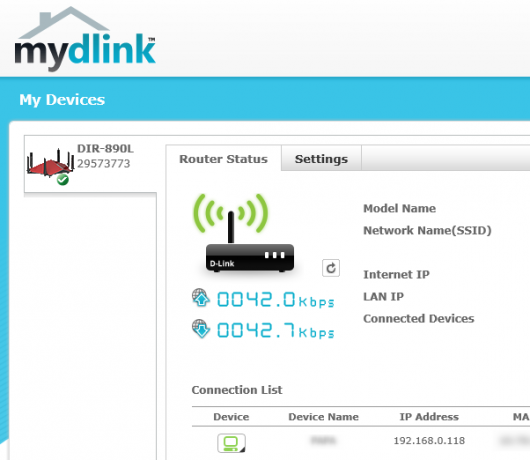 interfaccia mydlink