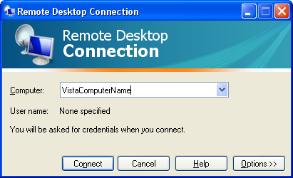 Client desktop remoto