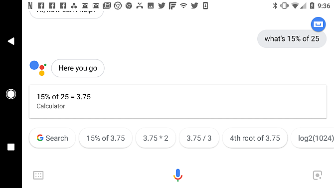 Calcolatore dei suggerimenti di Google Assistant