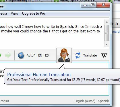 Usa client per Google Traduttore come agente di traduzione desktop tclient10