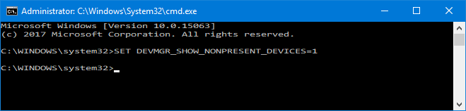 Come rimuovere facilmente i vecchi driver da Windows DISPOSITIVI NONPRESENT CMDPROMPT
