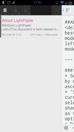 Scrivi e Anteprima Markdown In Style With LightPaper [Android] lightpaper 01