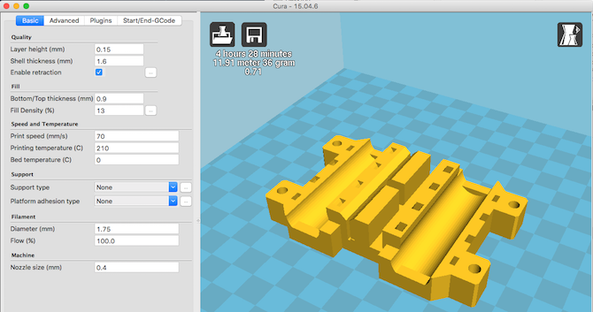 Affettatura stampante 3D