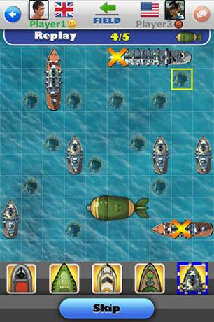 Naval Warfare Multi-Shot per iOS è Battleships per The Mobile Generation nw iphone1