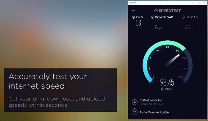 app Windows 10 Speedtest