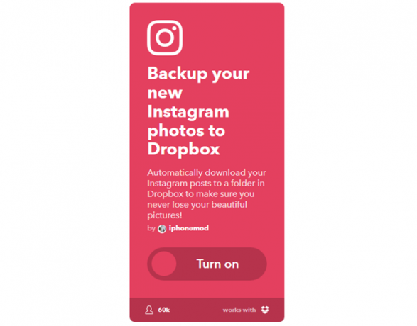 La guida IFTTT definitiva: usa lo strumento più potente del Web come un InstagramToDropbox 1IFTTT professionale