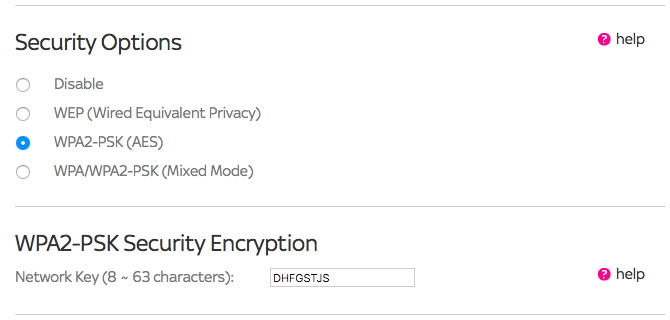 Tipi di sicurezza della password wireless dell'amministratore del router WEP WPA WPA2