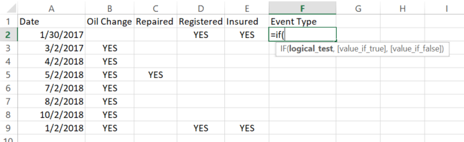 utilizza per istruzioni if ​​in microsoft excel