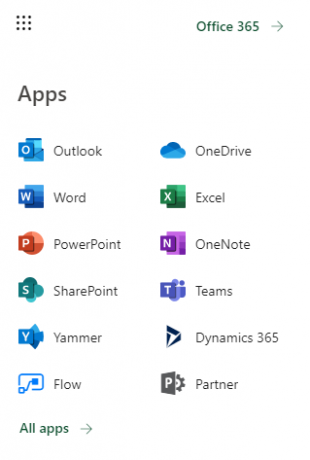 App aziendali di Office 365