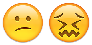 Emoticon emoji confuso