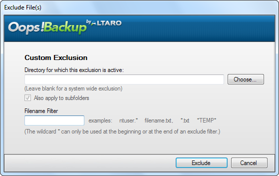 Facilmente il backup e il ripristino dei file con Altaro Oops! Backup sshot 15