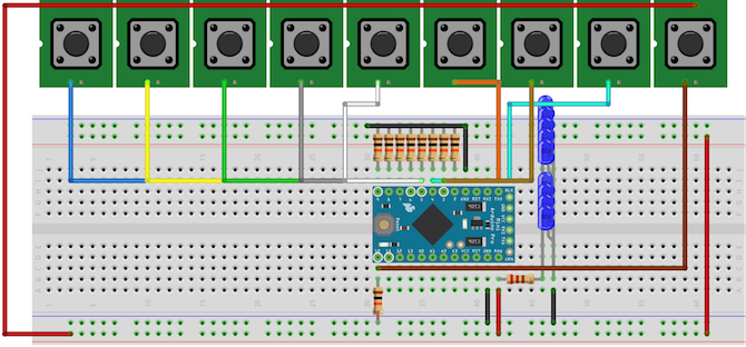 Tagliere per scorciatoie Arduino