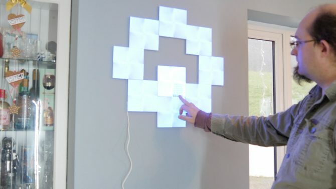 Tela Nanoleaf: la più bella. Luci. Mai. installazione su tela nanoleaf 670x377