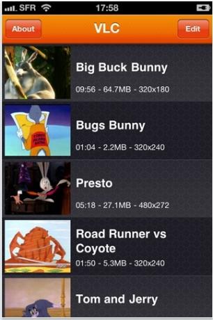 VLC Media Player è ora disponibile su tutti i dispositivi iOS 1 screenshot del lettore vlc