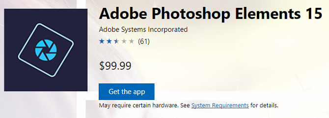 adobe photoshop elementi windows store app