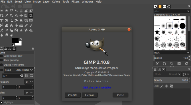 gimp per linux