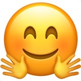 Emoticon emoji abbraccio abbraccio