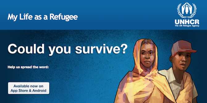 My Life as a Refugee app