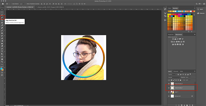 Come realizzare Virtual Photo Frame Photoshop Seleziona Immagine