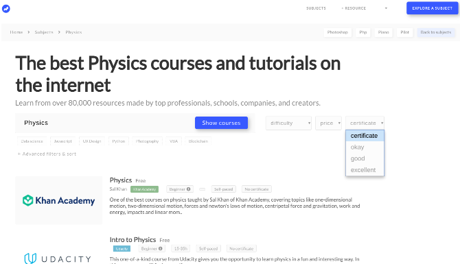 Cerca oltre 80.000 MOOC e corsi online su Course Root